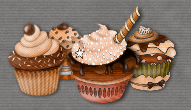 muffin cupcake illustration malinka berlin